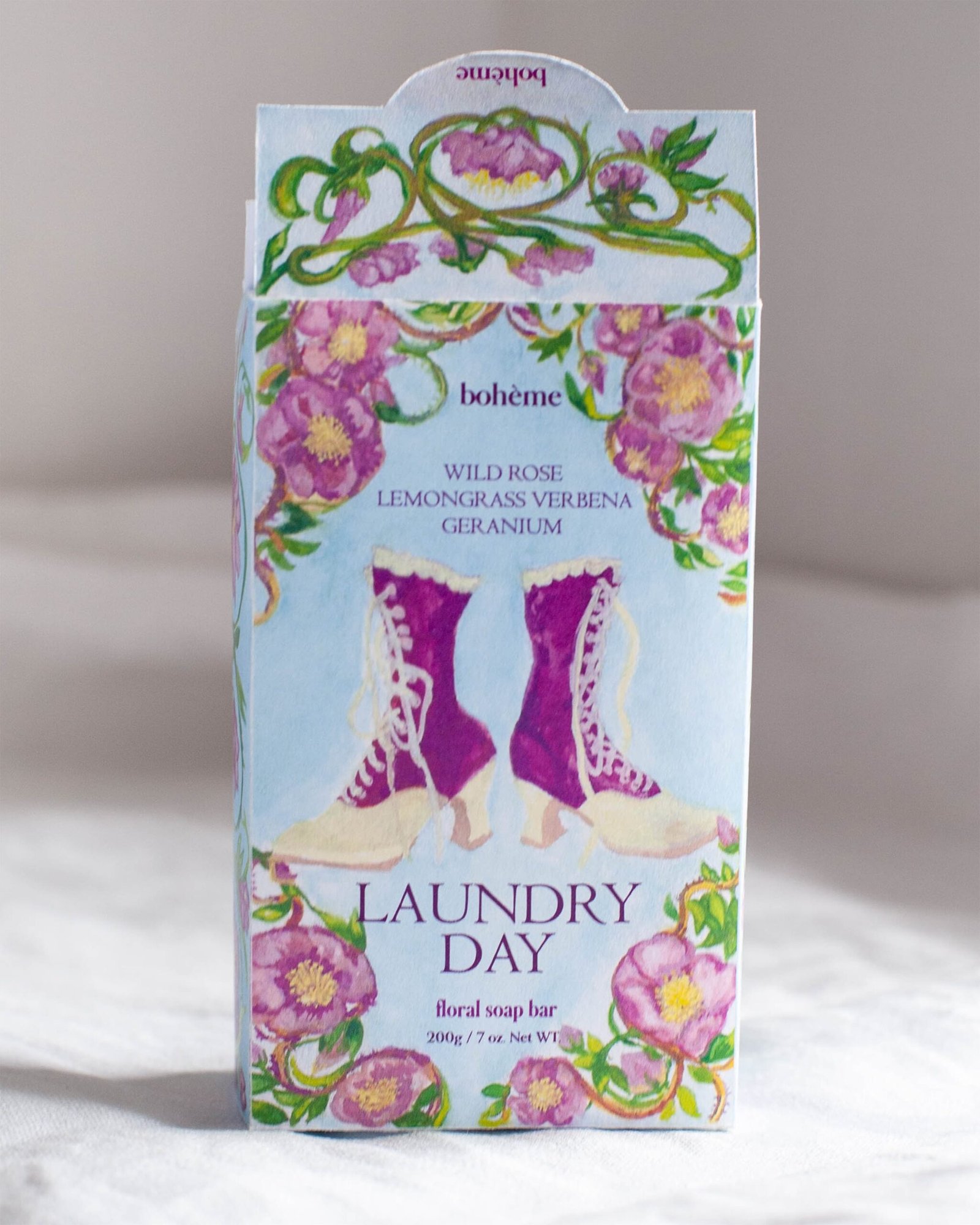 laundry day soap box design for boheme by studio hyejunahn