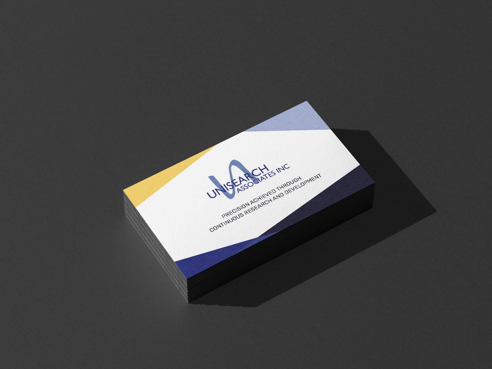 A proposal for Unisearch business card redesign with a new branding direction. Unisearch is a leading provider of gas analysis devices with cutting-edge technology.